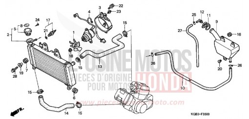 RADIATEUR VT125C2Y de 2000